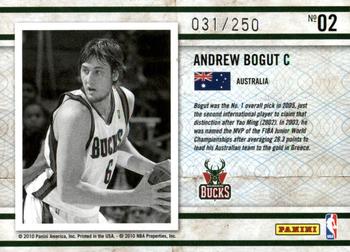 2009-10 Panini Certified - Imports Red #02 Andrew Bogut Back