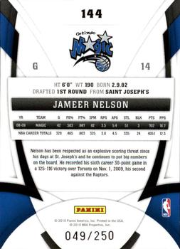 2009-10 Panini Certified - Mirror Red #144 Jameer Nelson Back