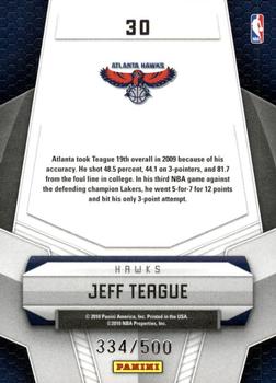 2009-10 Panini Certified - Potential #30 Jeff Teague Back