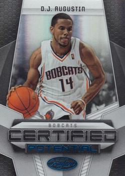 2009-10 Panini Certified - Potential Blue #4 D.J. Augustin Front