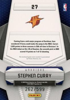 2009-10 Panini Certified - Potential Materials #27 Stephen Curry Back