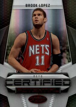 2009-10 Panini Certified - Potential Red #3 Brook Lopez Front