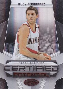 2009-10 Panini Certified - Potential Red #14 Rudy Fernandez Front