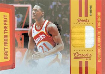 2009-10 Panini Classics - Blast From The Past Jerseys Prime #21 Dominique Wilkins Front