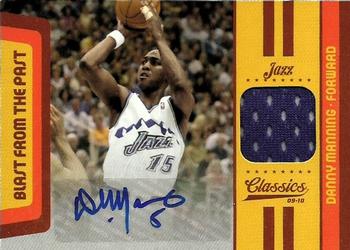 2009-10 Panini Classics - Blast From The Past Jerseys Prime Signatures #11 Danny Manning Front