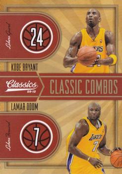 2009-10 Panini Classics - Classic Combos Gold #1 Kobe Bryant / Lamar Odom Front