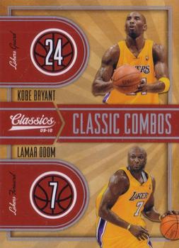 2009-10 Panini Classics - Classic Combos Silver #1 Kobe Bryant / Lamar Odom Front