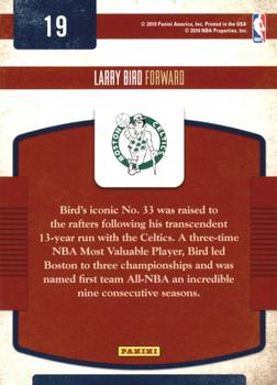 2009-10 Panini Classics - Classic Greats #19 Larry Bird Back