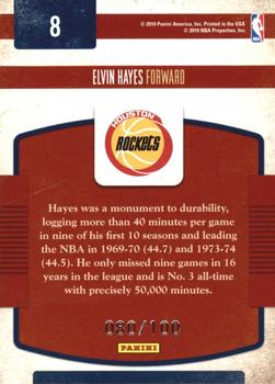 2009-10 Panini Classics - Classic Greats Gold #8 Elvin Hayes Back