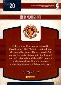 2009-10 Panini Classics - Classic Greats Gold #20 Lenny Wilkens Back
