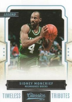 2009-10 Panini Classics - Timeless Tributes Platinum #144 Sidney Moncrief Front