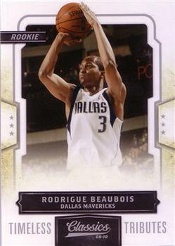 2009-10 Panini Classics - Timeless Tributes Silver #182 Rodrigue Beaubois Front
