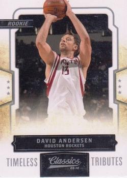 2009-10 Panini Classics - Timeless Tributes Silver #191 David Andersen Front