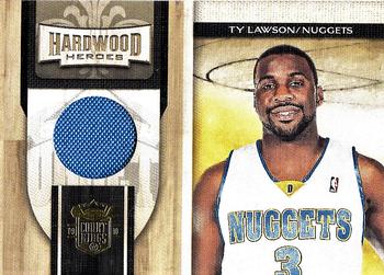 2009-10 Panini Court Kings - Hardwood Heroes Materials #14 Ty Lawson Front