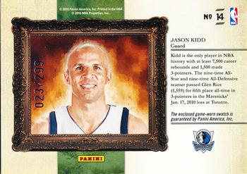 2009-10 Panini Court Kings - Portraits Materials #14 Jason Kidd Back