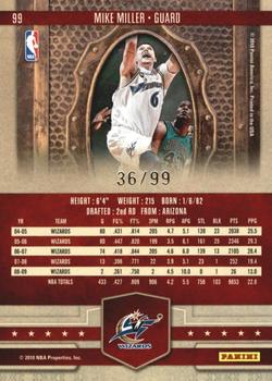 2009-10 Panini Court Kings - Silver #99 Mike Miller Back