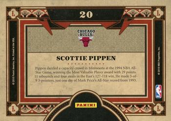 2009-10 Panini Crown Royale - Living Legends #20 Scottie Pippen Back