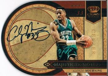 2009-10 Panini Crown Royale - Majestic Signatures #AM Alonzo Mourning Front