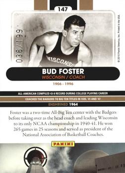 2010 Panini Hall of Fame - Black Border #147 Bud Foster Back