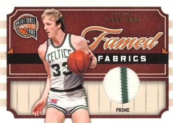 2010 Panini Hall of Fame - Famed Fabrics Prime #5 Larry Bird Front
