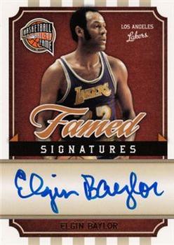 2010 Panini Hall of Fame - Famed Signatures #EB Elgin Baylor Front