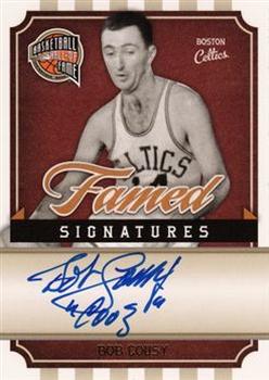 2010 Panini Hall of Fame - Famed Signatures #BC Bob Cousy Front