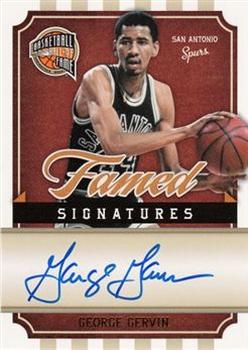 2010 Panini Hall of Fame - Famed Signatures #GG George Gervin Front