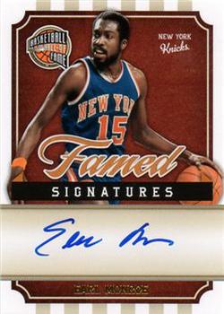 2010 Panini Hall of Fame - Famed Signatures #EM Earl Monroe Front
