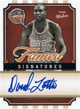 2010 Panini Hall of Fame - Famed Signatures #DL David Lattin Front