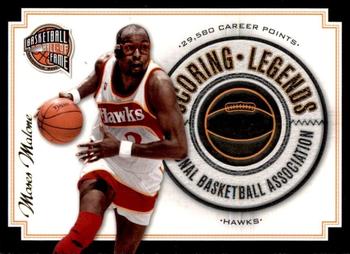 2010 Panini Hall of Fame - Scoring Legends Black Border #2 Moses Malone Front