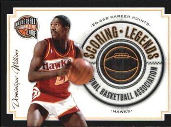 2010 Panini Hall of Fame - Scoring Legends Black Border #6 Dominique Wilkins Front