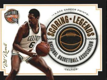 2010 Panini Hall of Fame - Scoring Legends Black Border #16 Bill Russell Front
