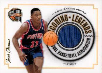 2010 Panini Hall of Fame - Scoring Legends Game Threads #12 Isiah Thomas Front