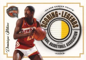 2010 Panini Hall of Fame - Scoring Legends Game Threads Prime #6 Dominique Wilkins Front