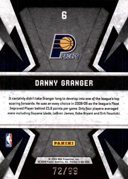2009-10 Panini Limited - Banner Season #6 Danny Granger Back