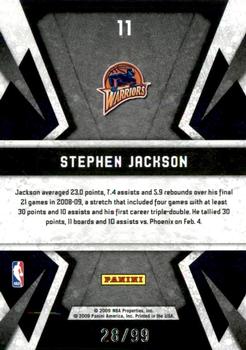 2009-10 Panini Limited - Banner Season #11 Stephen Jackson Back