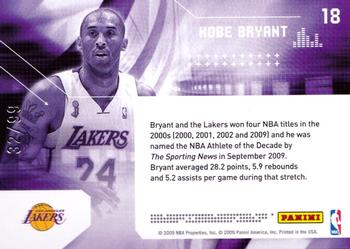 2009-10 Panini Limited - Decade Dominance #18 Kobe Bryant Back