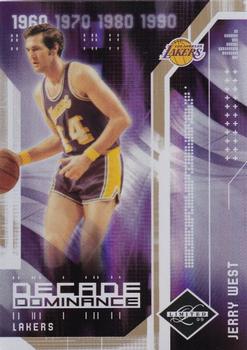 2009-10 Panini Limited - Decade Dominance Gold Spotlight #1 Jerry West Front