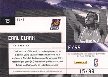 2009-10 Panini Limited - Freshmen Jumbo Jersey Numbers #13 Earl Clark Back