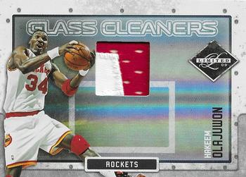 2009-10 Panini Limited - Glass Cleaners Materials Prime #11 Hakeem Olajuwon Front