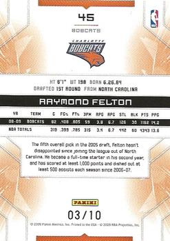 2009-10 Panini Limited - Gold Spotlight #45 Raymond Felton Back