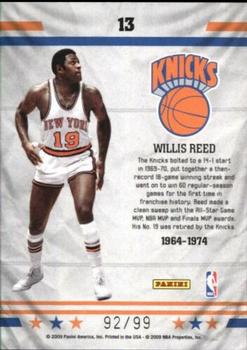 2009-10 Panini Limited - Retired Numbers #13 Willis Reed Back