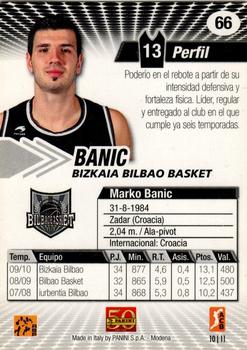 2010-11 Panini ACB #66 Marko Banic Back
