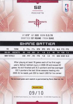2009-10 Panini Limited - Threads Prime #52 Shane Battier Back