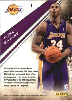 2009-10 Panini Playoff Contenders - Award Contenders #1 Kobe Bryant Back