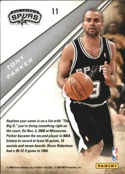 2009-10 Panini Playoff Contenders - Award Contenders #11 Tony Parker Back
