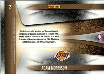 2009-10 Panini Playoff Contenders - Draft Class #2 Adam Morrison Back
