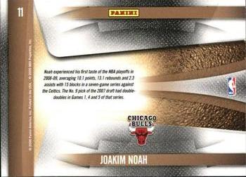 2009-10 Panini Playoff Contenders - Draft Class #11 Joakim Noah Back