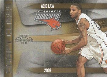 2009-10 Panini Playoff Contenders - Draft Class #12 Acie Law IV Front