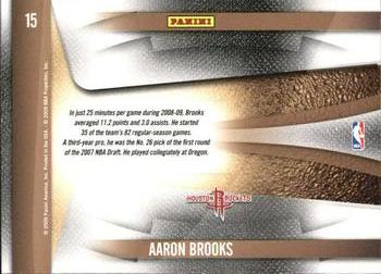 2009-10 Panini Playoff Contenders - Draft Class #15 Aaron Brooks Back